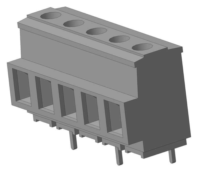 3D модель клеммного соединителя 39950 Molex