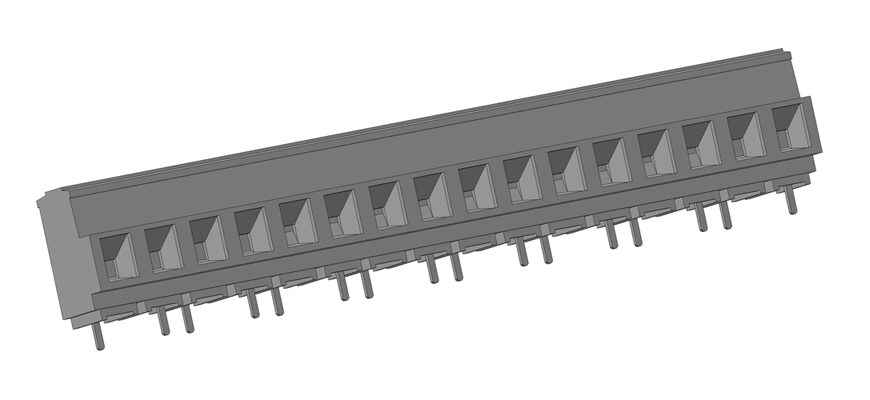 3D модели клеммных соединителей серии 39950